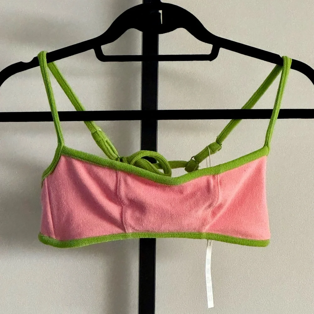 NWT Frankies Harmony Terry Bikini Swim Top